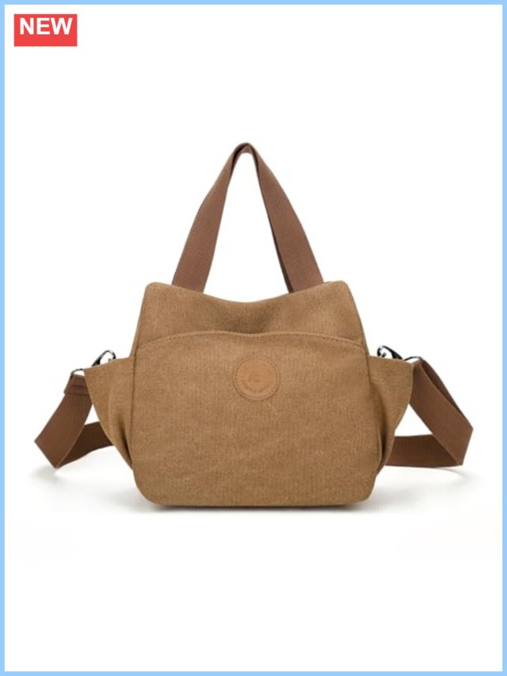 Canvas Crossbody Bag Women Mini Tote Purse Daily Handbag